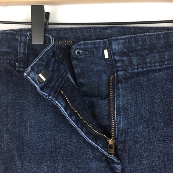 TALBOTS Jeans Modern Slim Crop Dark Wash Stretch Denim Petite Plus Size 14P / 32 - Picture 3 of 8